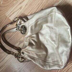 Michael Kors Gold Leather Purse